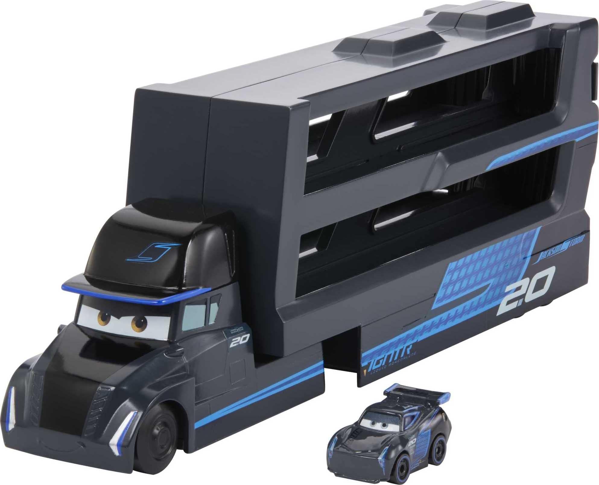 Mattel Disney and Pixar Cars Disney and Pixar Cars Minis Transporter With Vehicle, Kids Birthday Gift For Ages 4 Years and Older