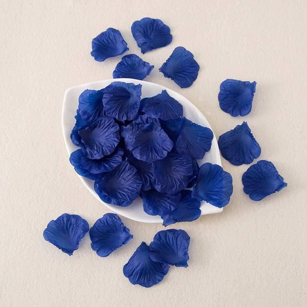 1000 Pétales De Rose Artificiels Bleu Foncé - Décoration Mariage, Fête Romantique - Accessoire Photo Pro