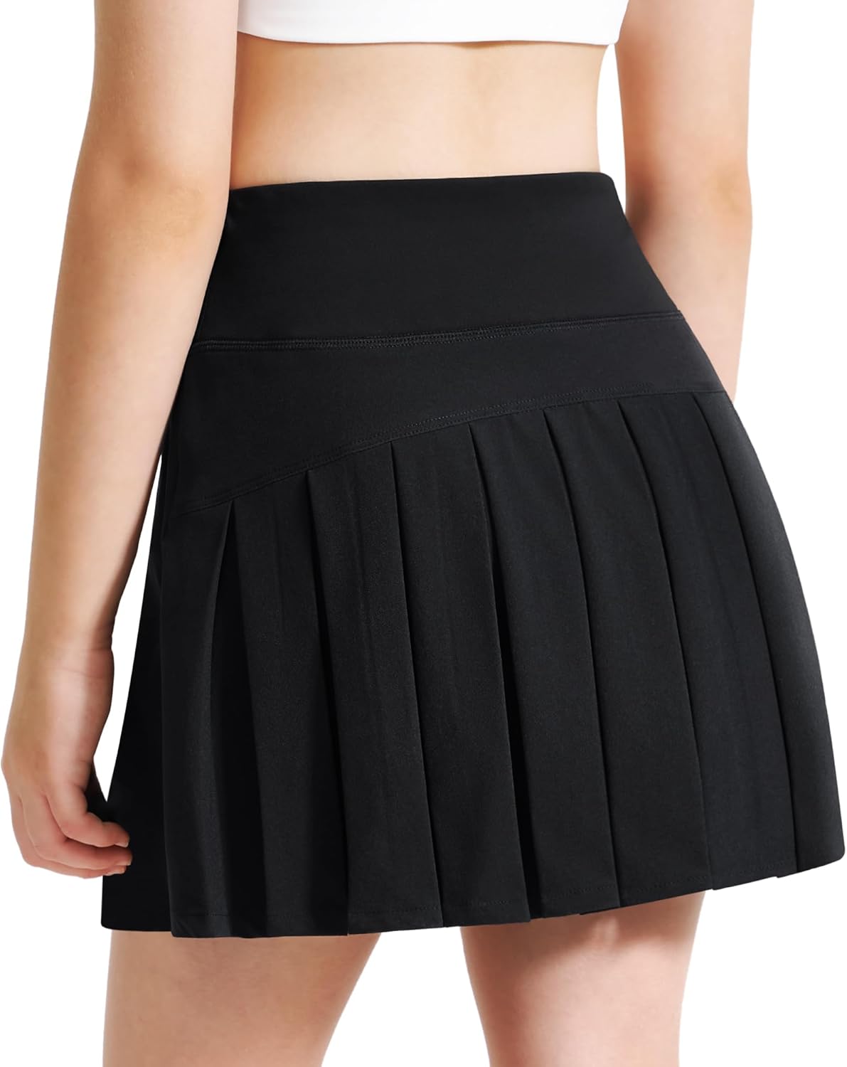 Stelle Girls Tennis Skirts with Inner Shorts Pockets Golf Skirts Athletic Running Workout Pleated Skort 5-15Years