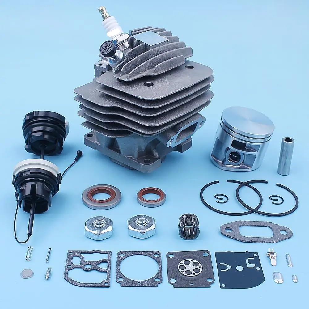Piezas de Repuesto Kit de Sello de Aceite de pistón cilíndrico for Motosierra MS261 MS 261 MS261C, Pieza de Repuesto de Tapa de Gas de 44,7mm 1141 020 1200