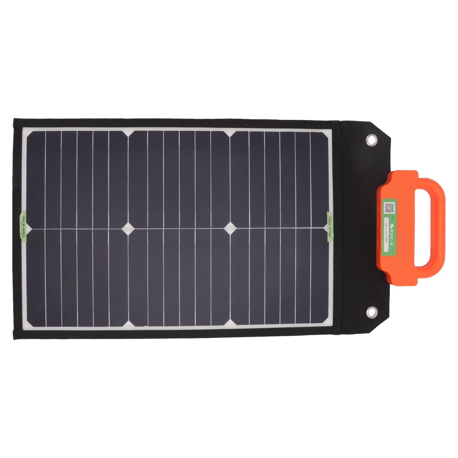 KUIDAMOS Chargeur Solaire Monocristallin 50W Portable avec Double Charge Rapide USB pour le Camping et les Activités de Plein Air