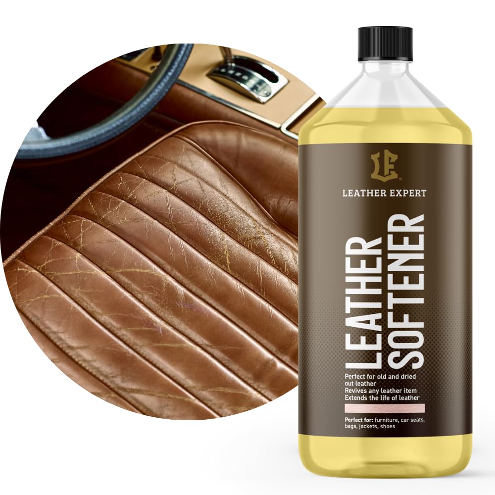 Leather Expert Leder Weichmacher 1000 ml - Lederpflege Autositze - Hochwertiger Lederweichmacher - Autoleder Pflege - Leder Pflegemittel Auto Pflege - Auto Reinigen