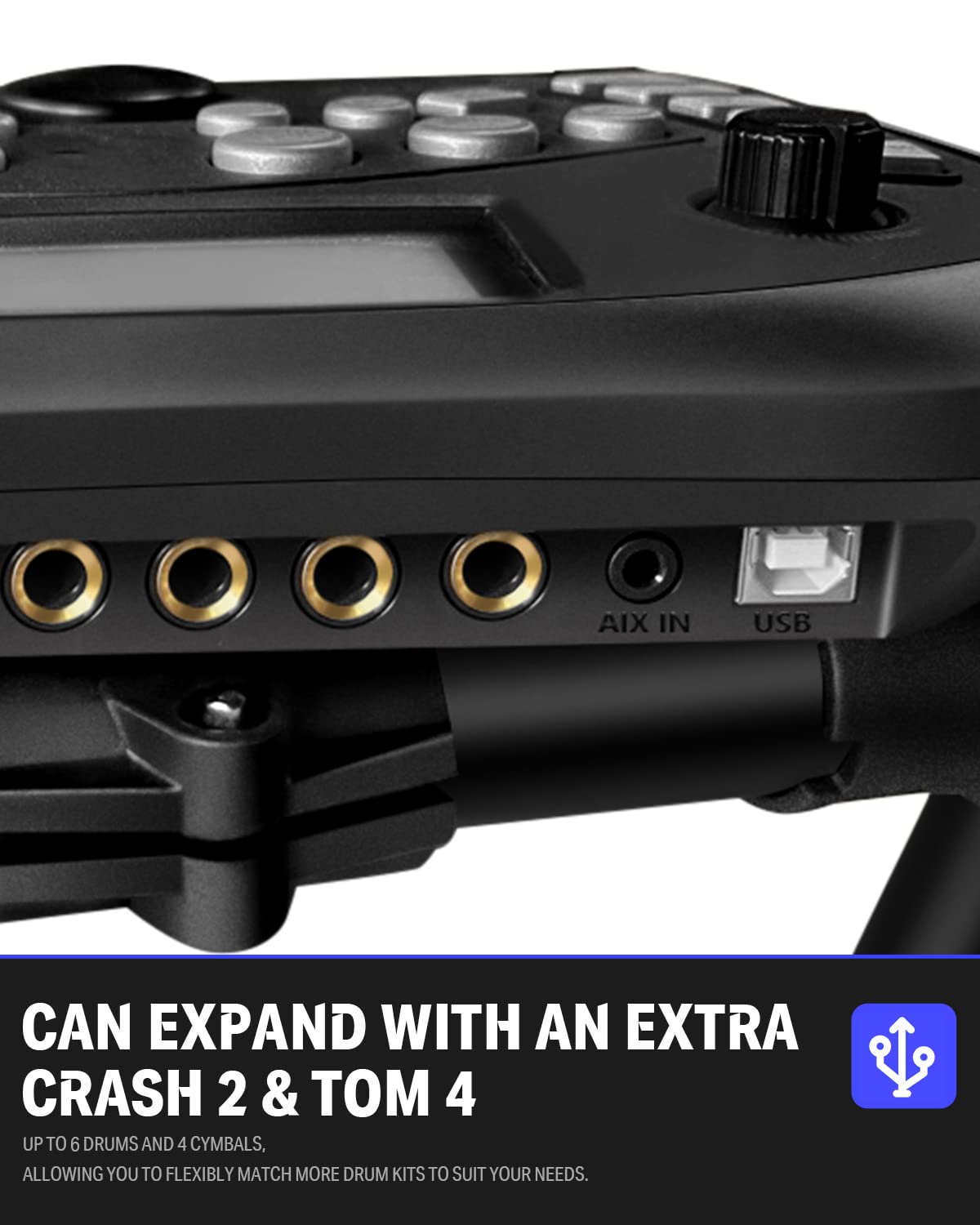 Buy Donner DED400 Electric Drum Set, Quiet Electronic Drum Kit for