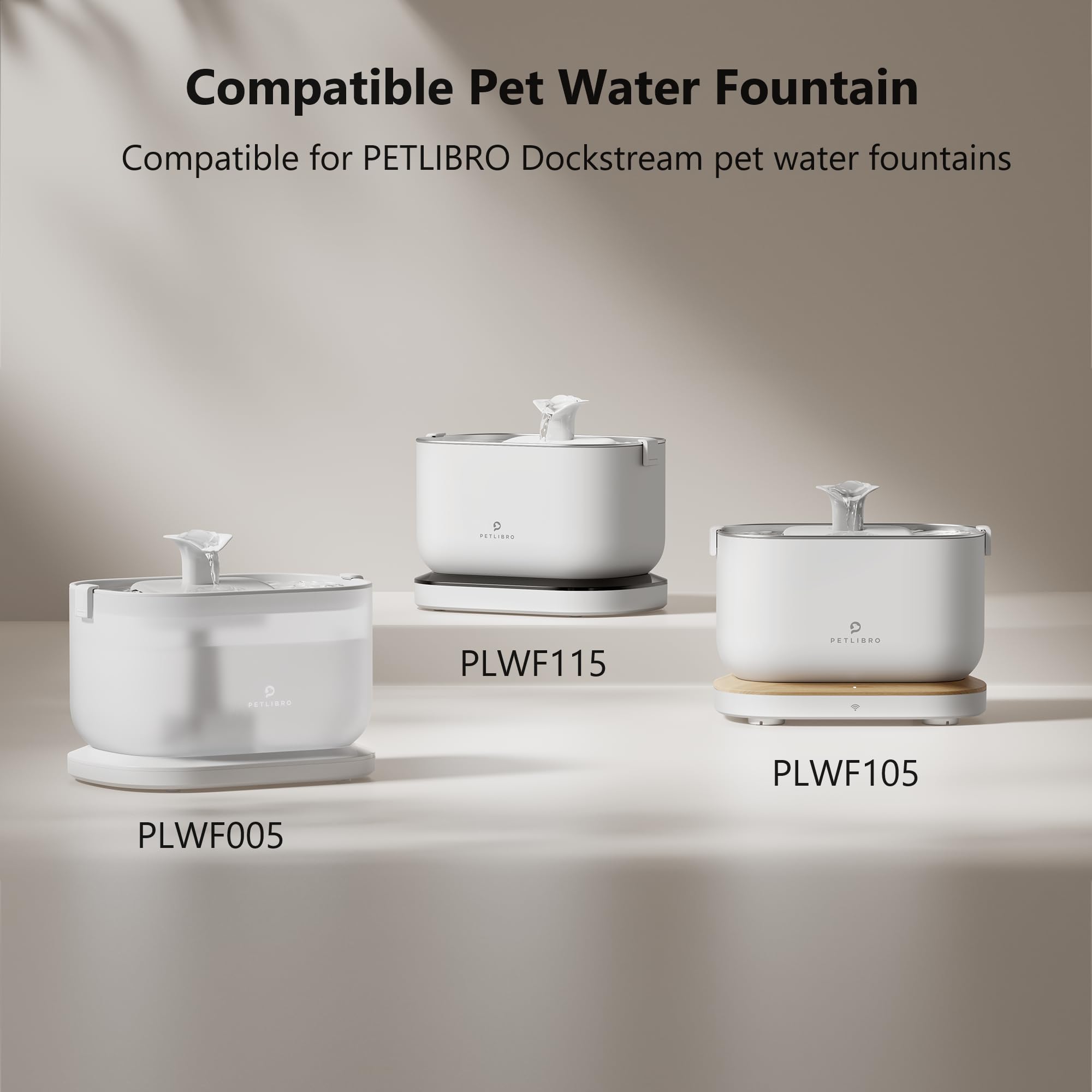 PETLIBRO Replacement Filters, for Dockstream Cat Water Fountains PLWF115, PLWF105, PLWF005 (8-Pack), White-8 Pack, 8 Packs - Image 2