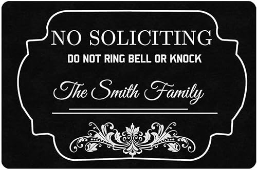 Miniatura 1 de Tapetes personalizados para puerta delantera, tapete personalizado para entrada interior, antideslizante, absorbente, resistente a la suciedad (18 x