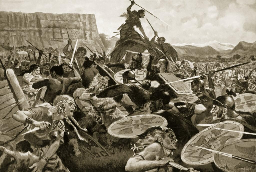 Cuadro de batalla de Aquae Sextiae 60x90cm para decorar el dormitorio con arte histórico 5