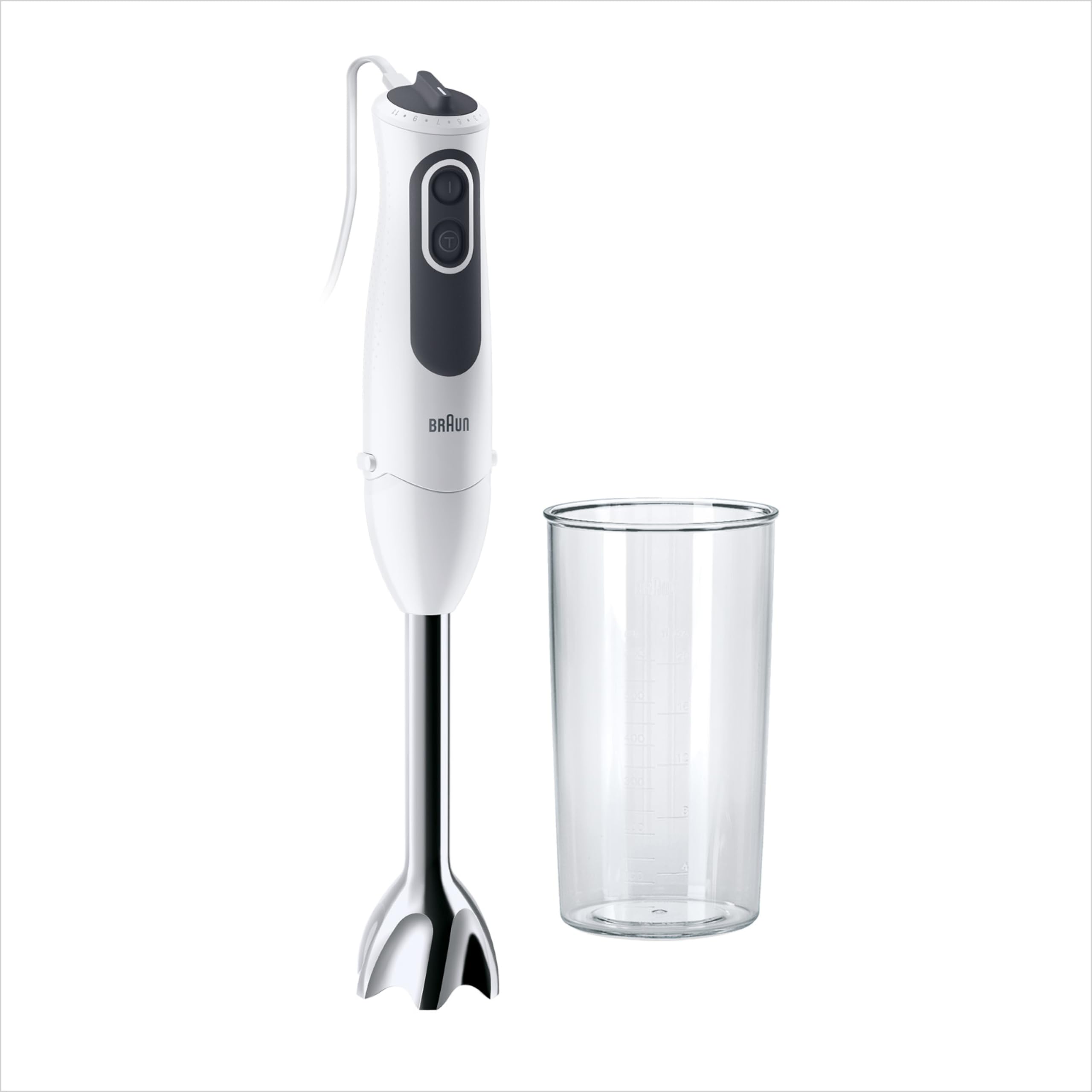Braun MultiQuick 3 MQ 3100 WH Stabmixer – Smoothie+, Weiß