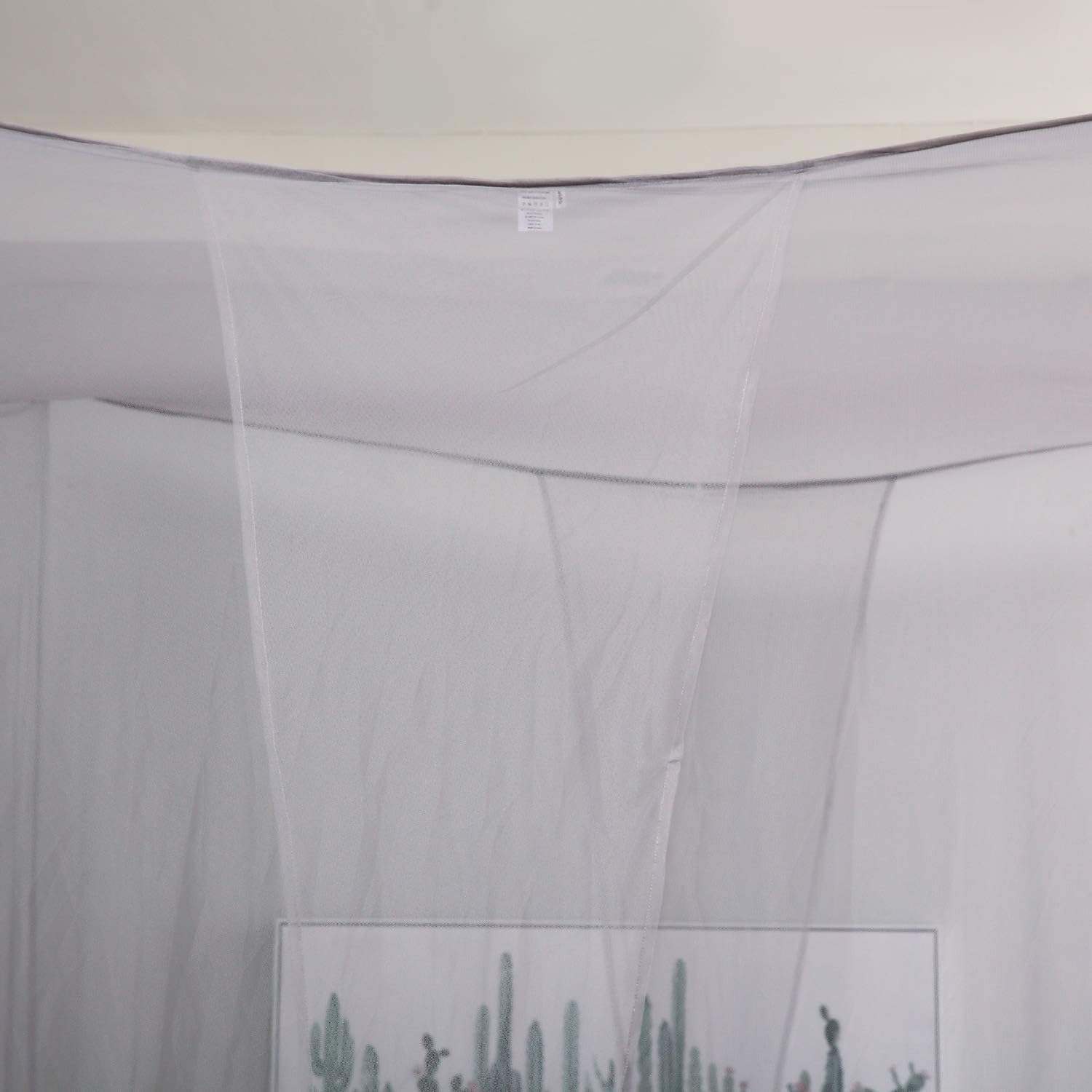 Mengersi 4 Corner Post Elegant Canopy Bed Curtains for Full Queen King Bed,Mosquito Net Suitable for Indoor Outdoor Net(Gray, L87xW79xH98 inch) : Home & Kitchen