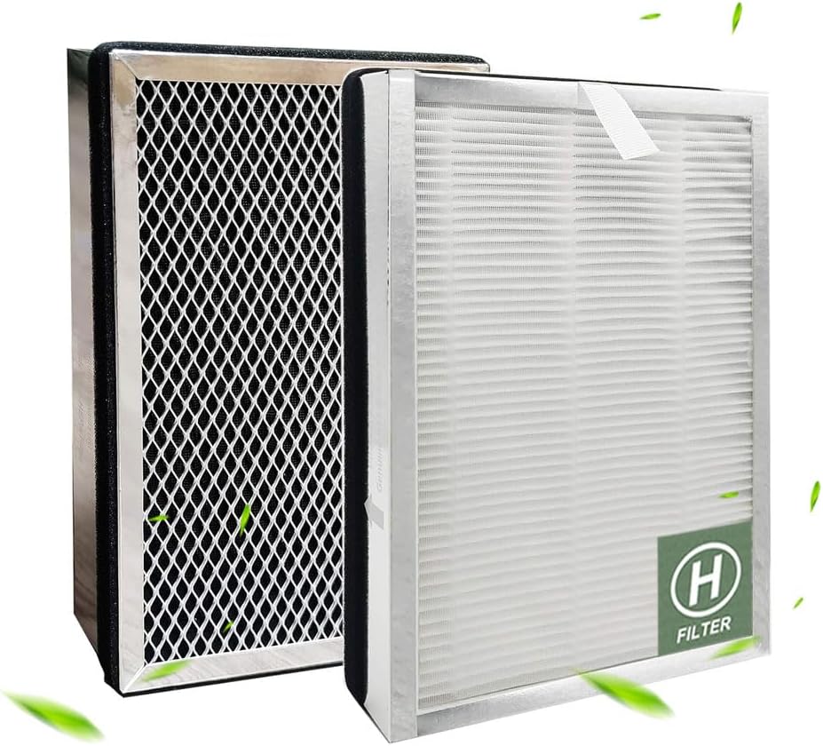 True HEPA Replacement Filter,Compatible with MA Air Purifier 25 Series, in 1 Pre-filter,H13 True HEPA,Contains High-Efficiency C Filter(2 PACKS)