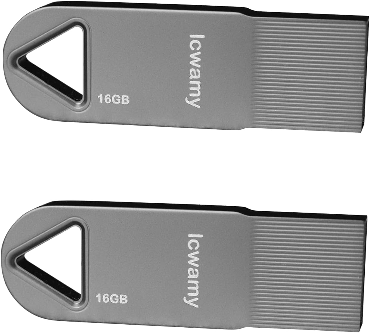 16GB Flash Drive 2 Pack USB Drives 2 Pack Bulk USB Flash Drives Thumb Drive 2 Pack Black Metal Mini USB Flash Drive 16GB USB