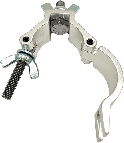 Miniatura 3 de 2 abrazaderas para luz de escenario, abrazaderas de armadura de iluminación de 1-1/2 pulgadas, aleación de aluminio resistente, 220 libras para
