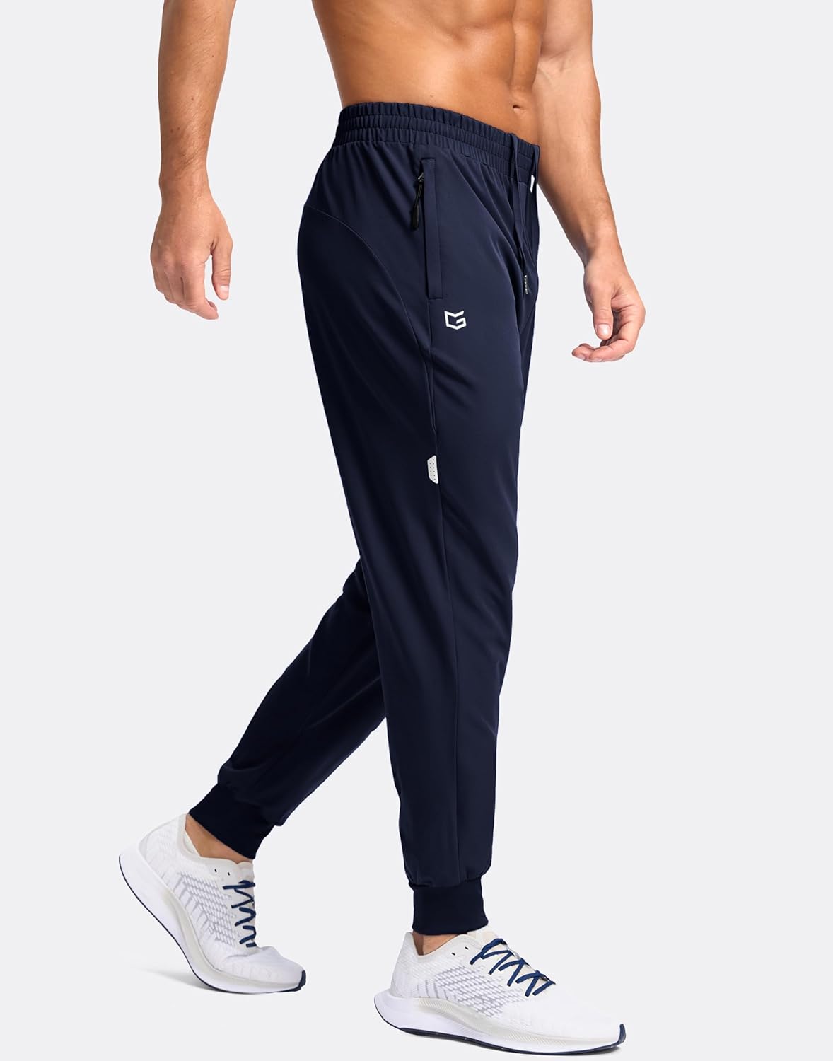 G Gradual Men's Joggers with Zipper Pockets Lightweight Athletic Workout Pants Quick Dry Sweatpants for Men Running Hiking - Image 2