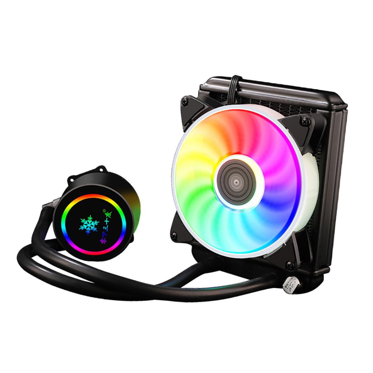 CPU Radiator Water-Cooled Heat Sink 120mm Cooling Fan Liquid Cooler System for Gaming Desktop PC Argb Cooling CPU Fan Compatible High-Performance