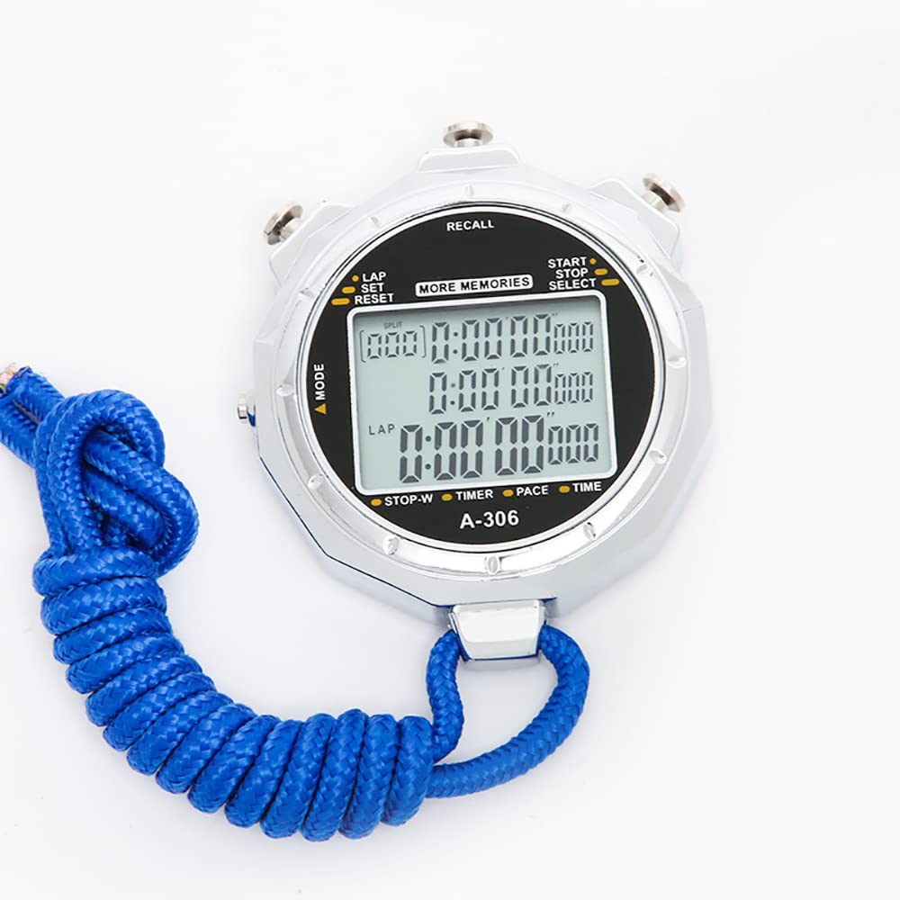 Sportowy stoper timer cyfrowy wyświetlacz 1/1000 sekund precyzyjny elektroniczny cyfrowy timer wodoodporny sporty na świeżym powietrzu