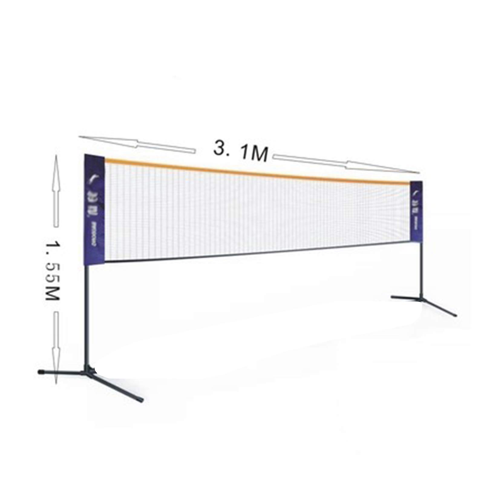 Rete da Badminton Rete da Pallavolo per Bambini Rete da Tennis Pieghevole Portatile, per Interni ed Esterni Cortile Spiaggia, con Supporto Facile Installazione(B)