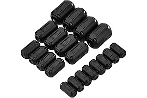 Ferrite Ring Core RFI EMI Noise Suppressor Cable Clip Pack