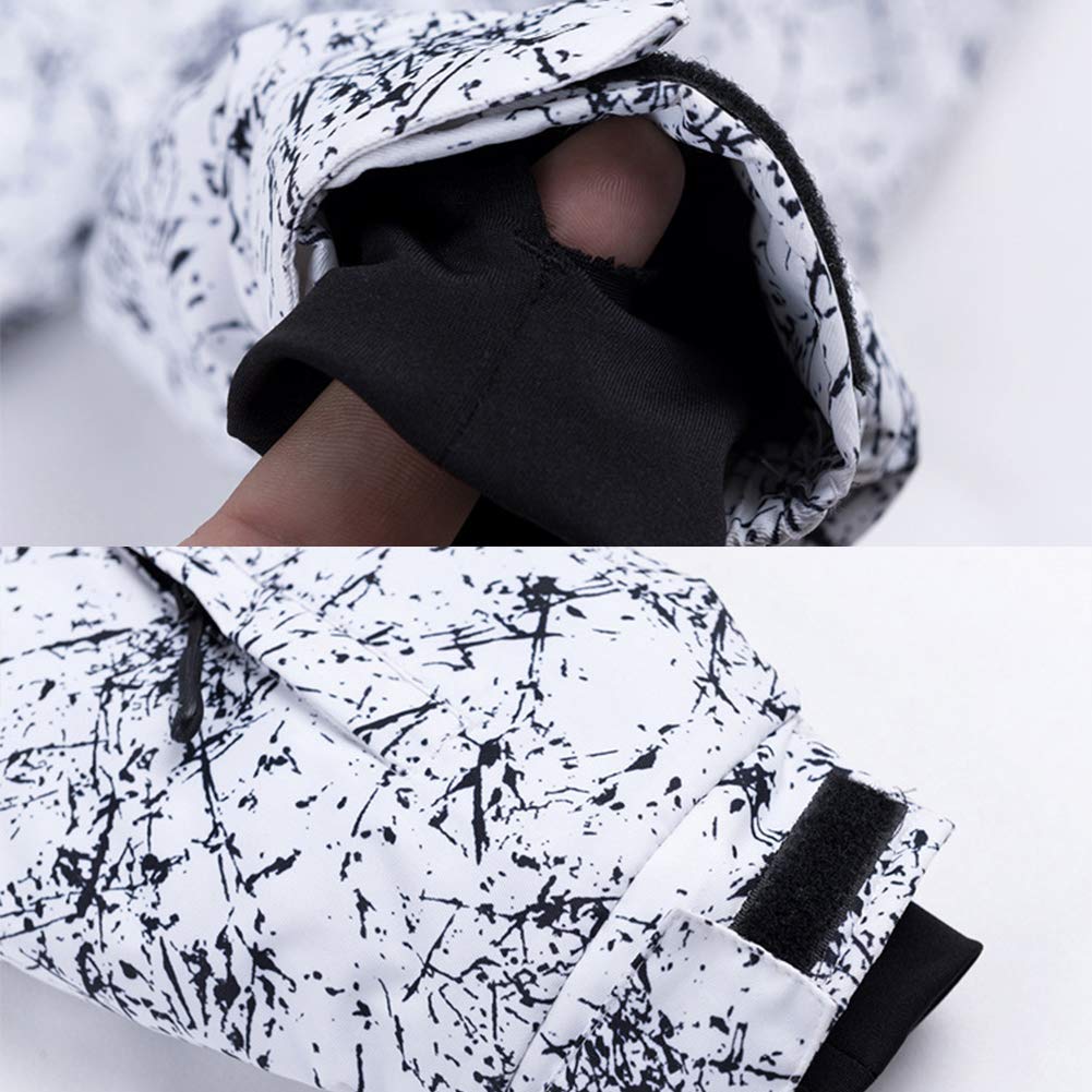Jungen Schneeanzug mit Kapuze Wasserdicht Winddicht 2 Teilig Skijacke + Skihose Unisex Kinder Ski Overall Mädchen Skianzug