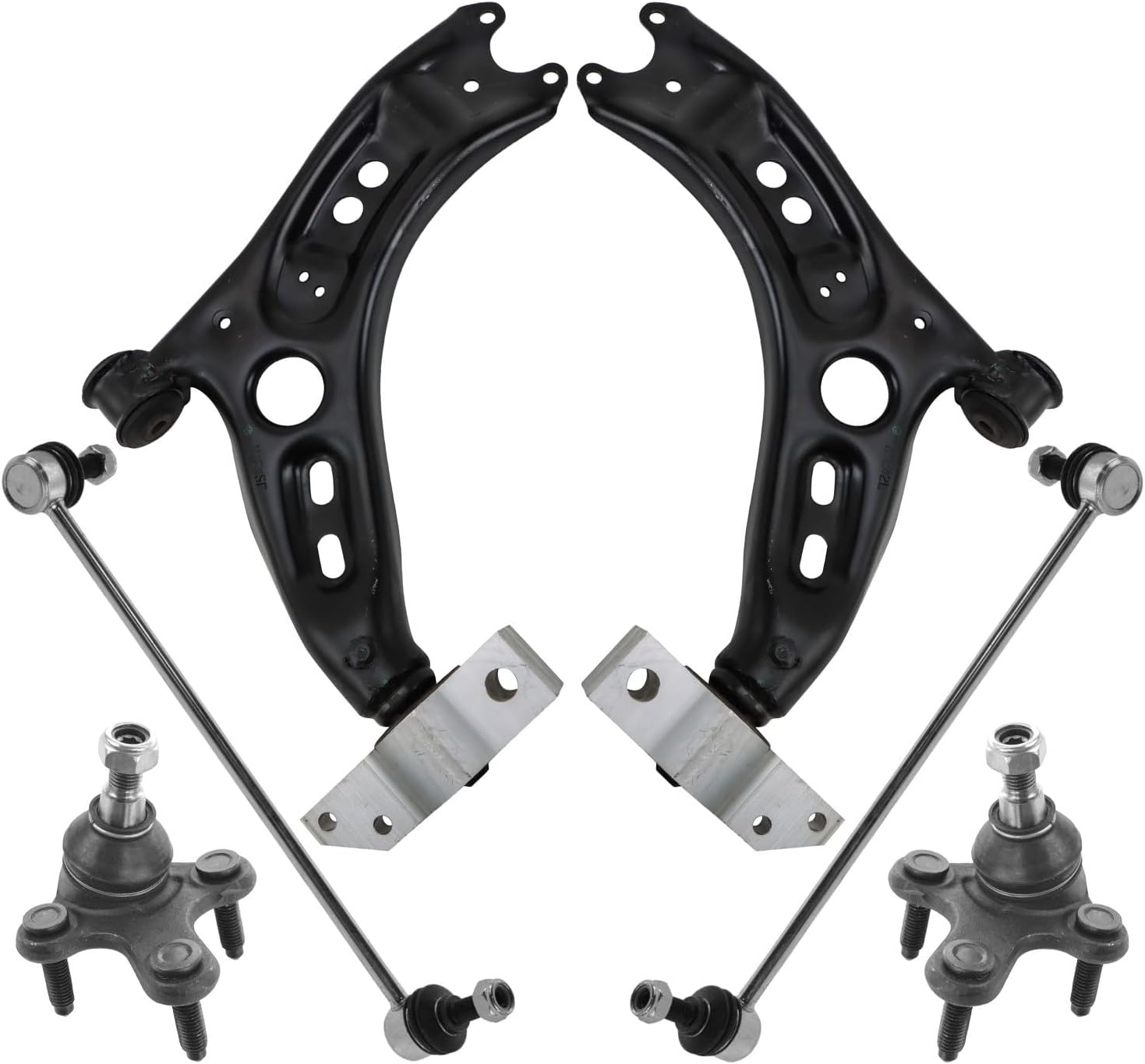 TRQ Front Suspension Kit Compatible with 2010-2017 Volkswagen Tiguan 2017-2018 Tiguan Limited