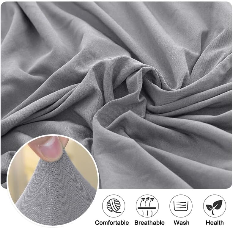 Housses de chaise extensibles lavables : lot de 6 protections amovibles élasthanne pour hôtel - 5