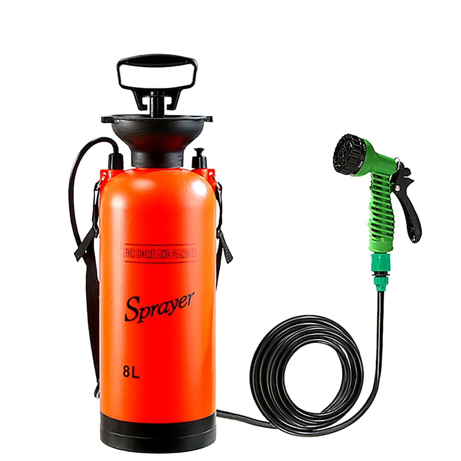 Camping Shower, 5L/8L Portable Camping Shower, Bath Sprayer Pet Bath with 7 Water Spray Modes for Travel, Pressure Shower, Outdoor Camping Shower, Multi-Function Shower Bag for Garden Shower, Travel