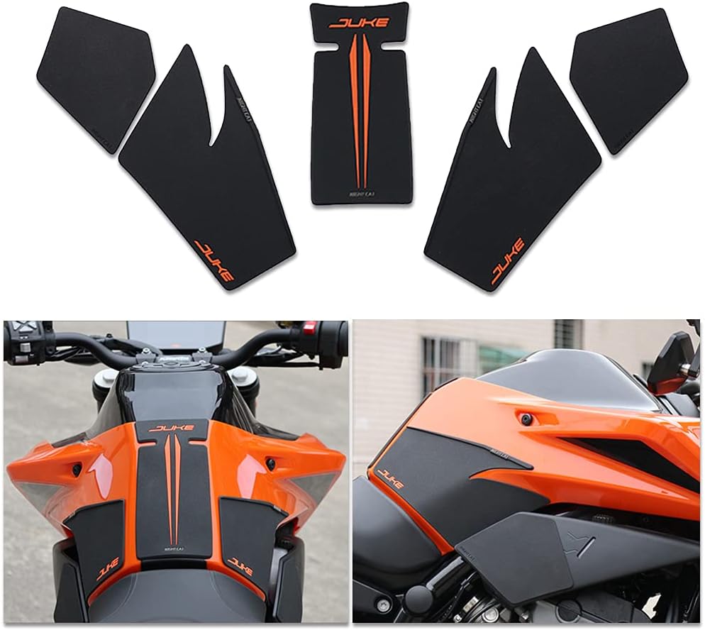 Motorcycle Gas Tank Pad Rubber Cover with Knee Fuel Side Grip Anti Slip Protector Stickers Decals Accessories for KTM DUKE 790