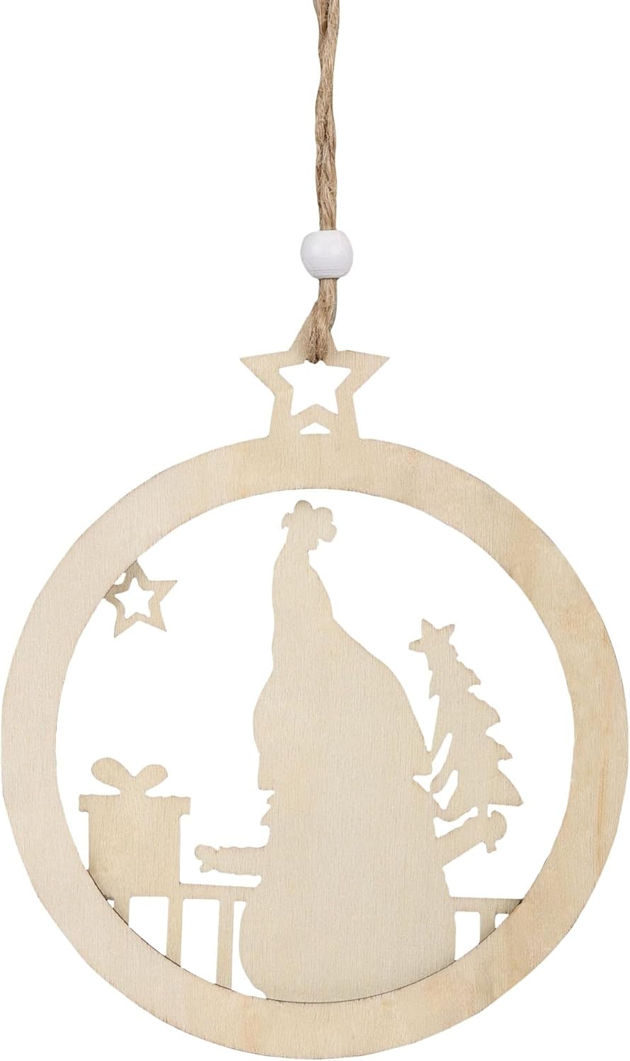 FOCO NFL Tampa Bay Buccaneers Wooden Gnome Circle Ornament – Officially Licensed Holiday Decoration - Image 2