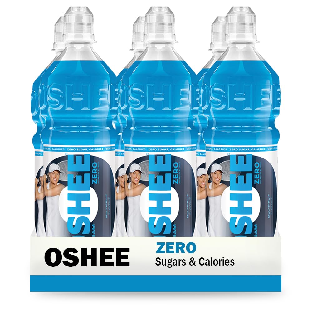OSHEE Zero Fruit Flavor Sport Drink 6 x 750ml – Electrolyte Hydration Drink with Vitamins & Minerals, Energy & Rehydration Support, Sugar-Free, Ready-to-Drink