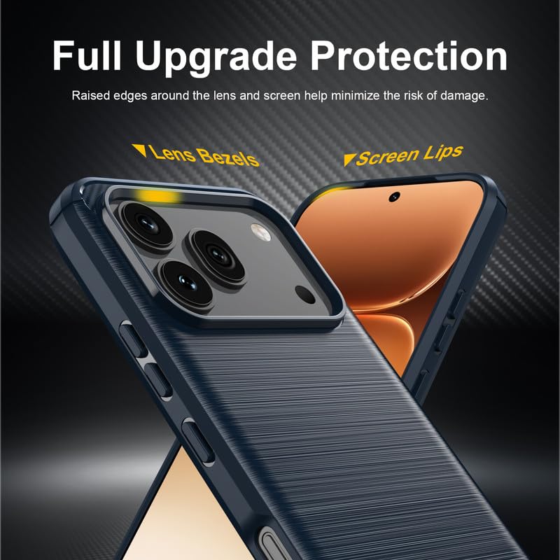 Image of Basic Case for Honor 600 /600 Pro (Carbon Fibre Blue)