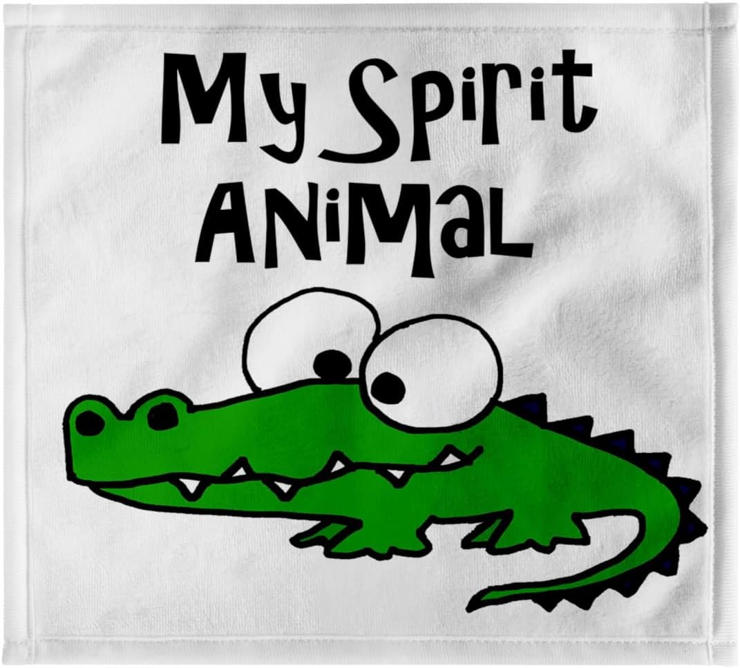 3dRose Funny Cool Alligator Spirit Animal for Gators Fans 22x30 Bath Hand Pool Towel