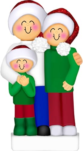 Miniatura 31 de Adornos de Navidad familiares 2024 para árbol familiar, adorno personalizado para familia de 6, adorno de familia de seis, adorno para nietos