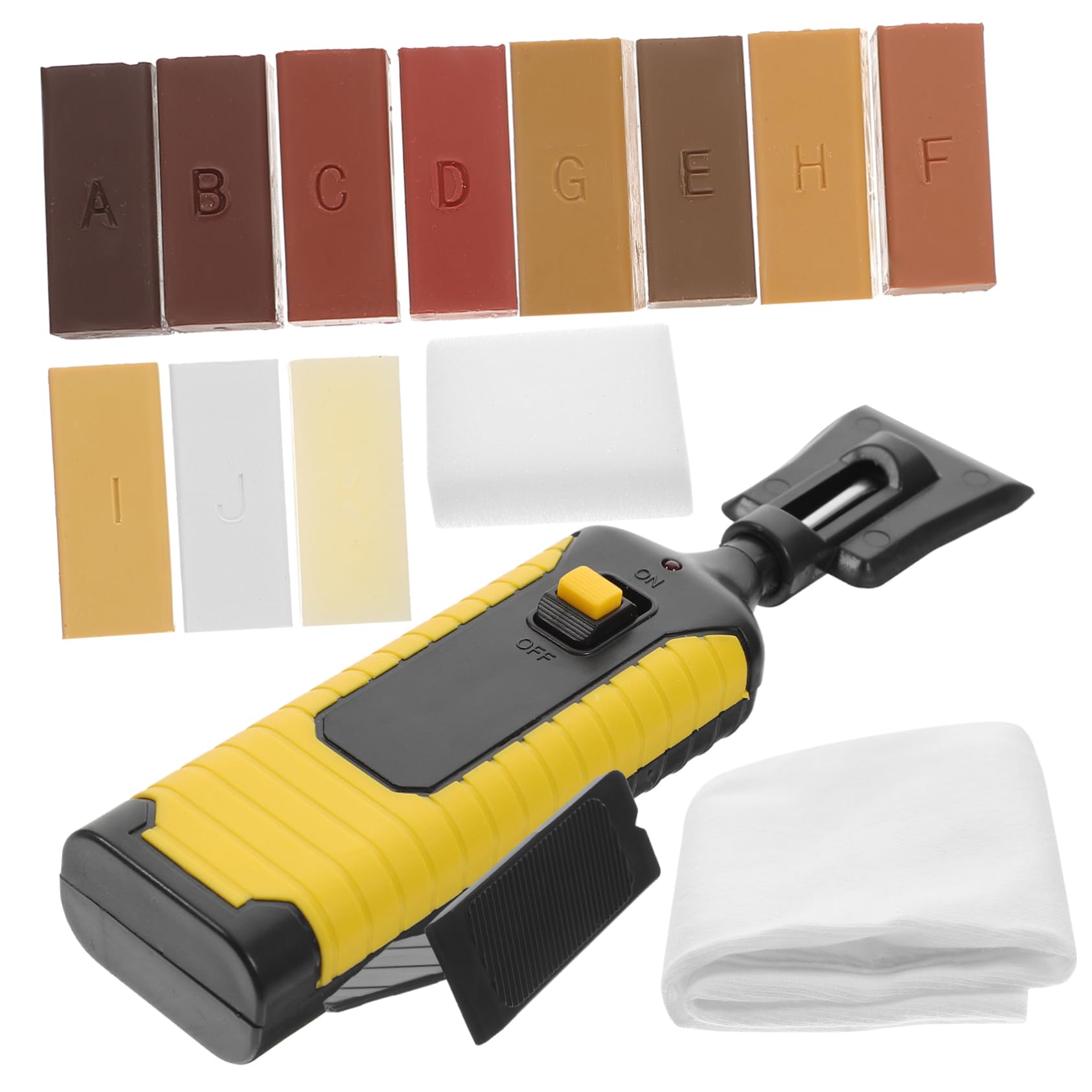 1juego Kit De Reparación De Pisos De Madera y Vinilo De Cera Para Eliminar Rayones y Daños Superficies De Muebles y Suelos