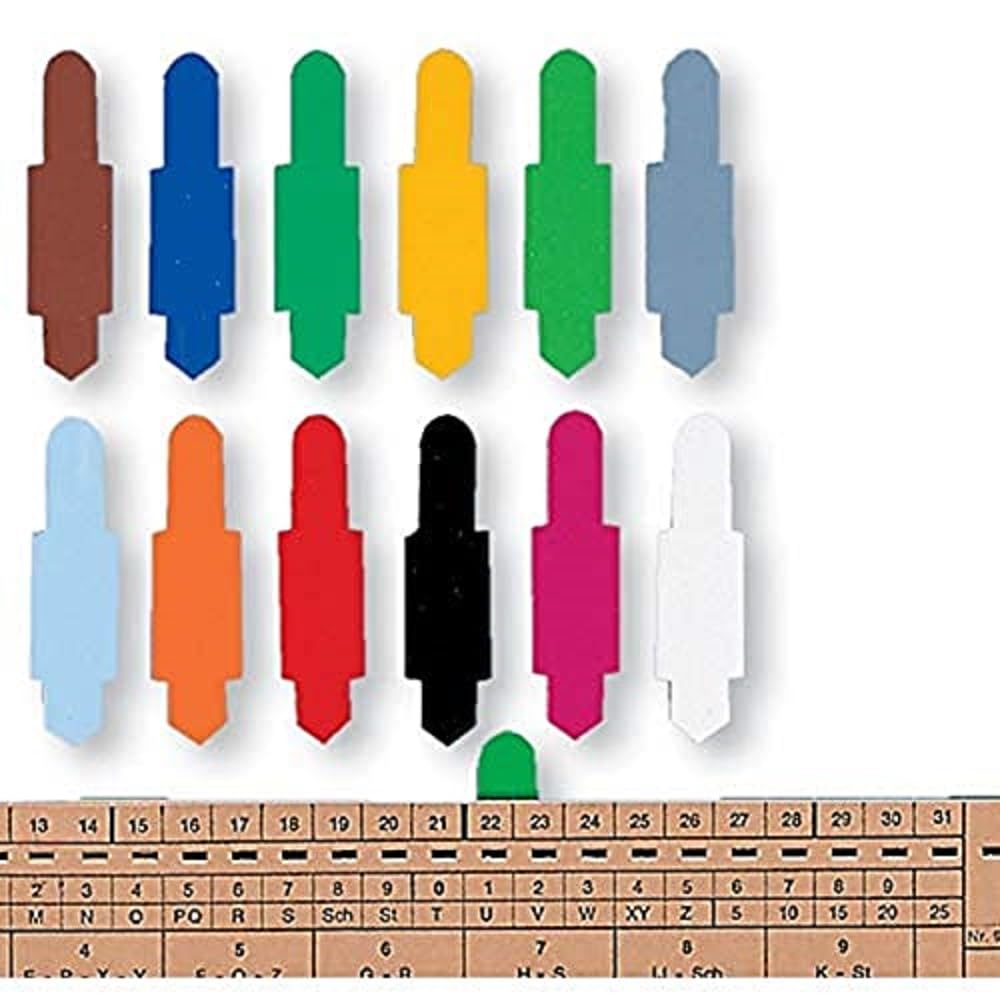 ELBA 100420850 - Segnale a innesto in PVC, pellicola rigida, 100 pezzi, giallo per cartelle sospese