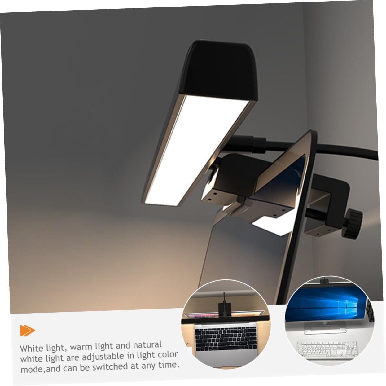 Lampe de Moniteur LED USB pour Écran D’ordinateur, Barre Lumineuse Abs-pc, 5v/1a, pour Bureau et Dortoir