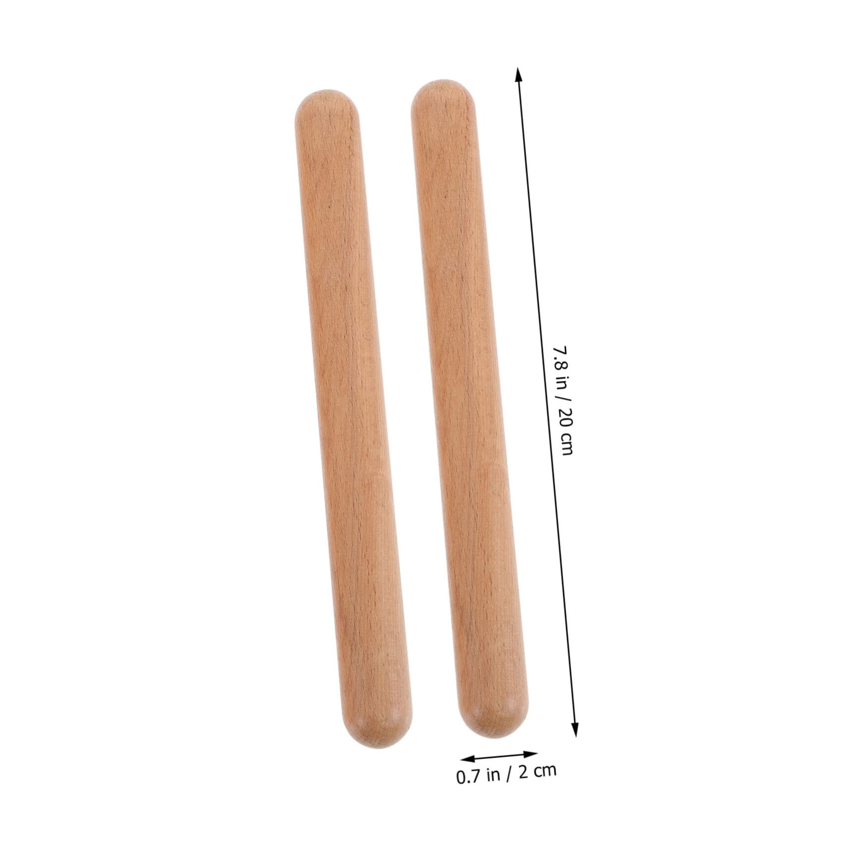 Holibanna 3 Pairs Rhythm Stick Percussion Drumsticks Wood Claves