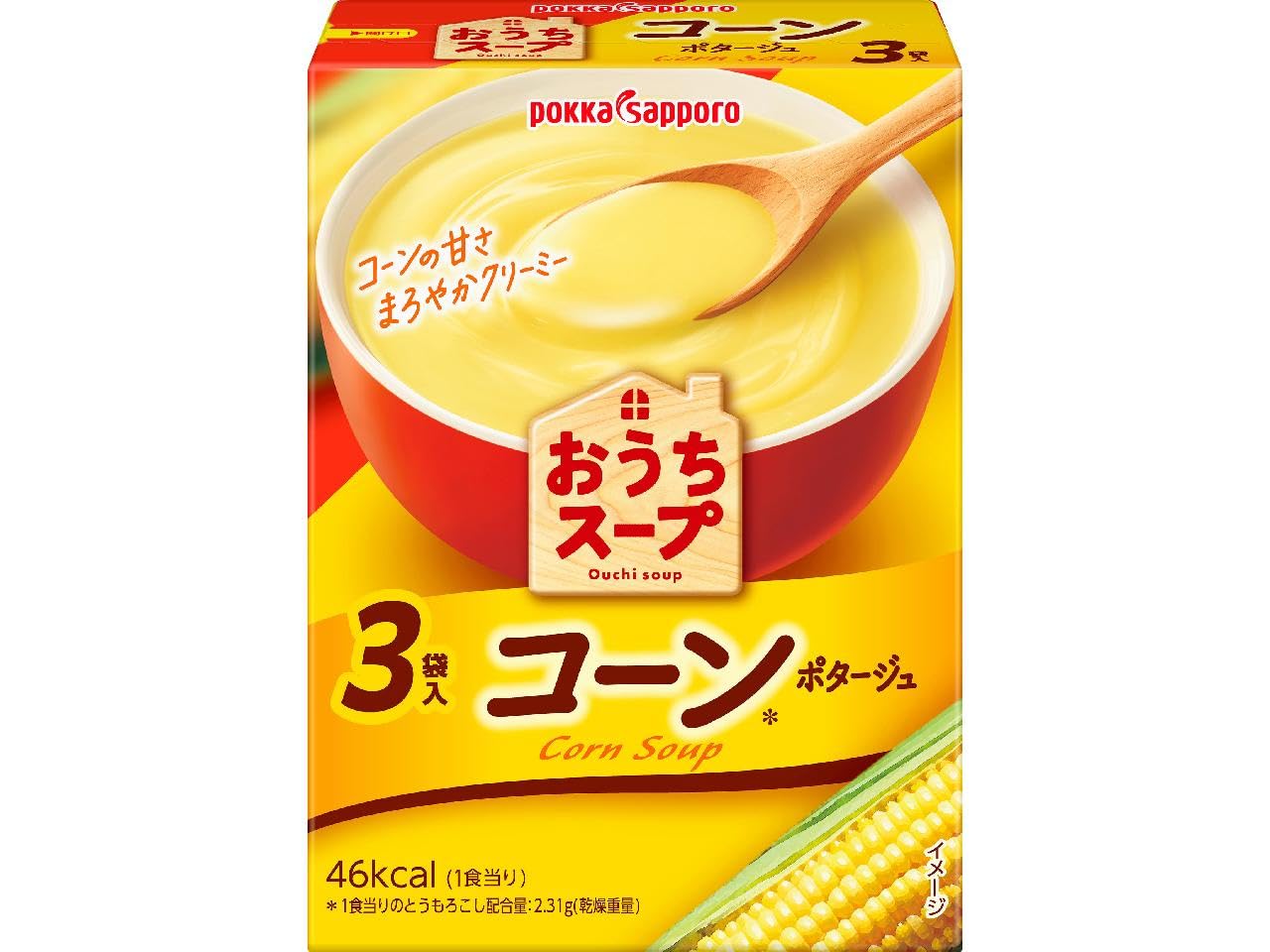 Amazon | ポッカサッポロ おうちスープ コーン3袋入箱 × 5箱 | ポッカ