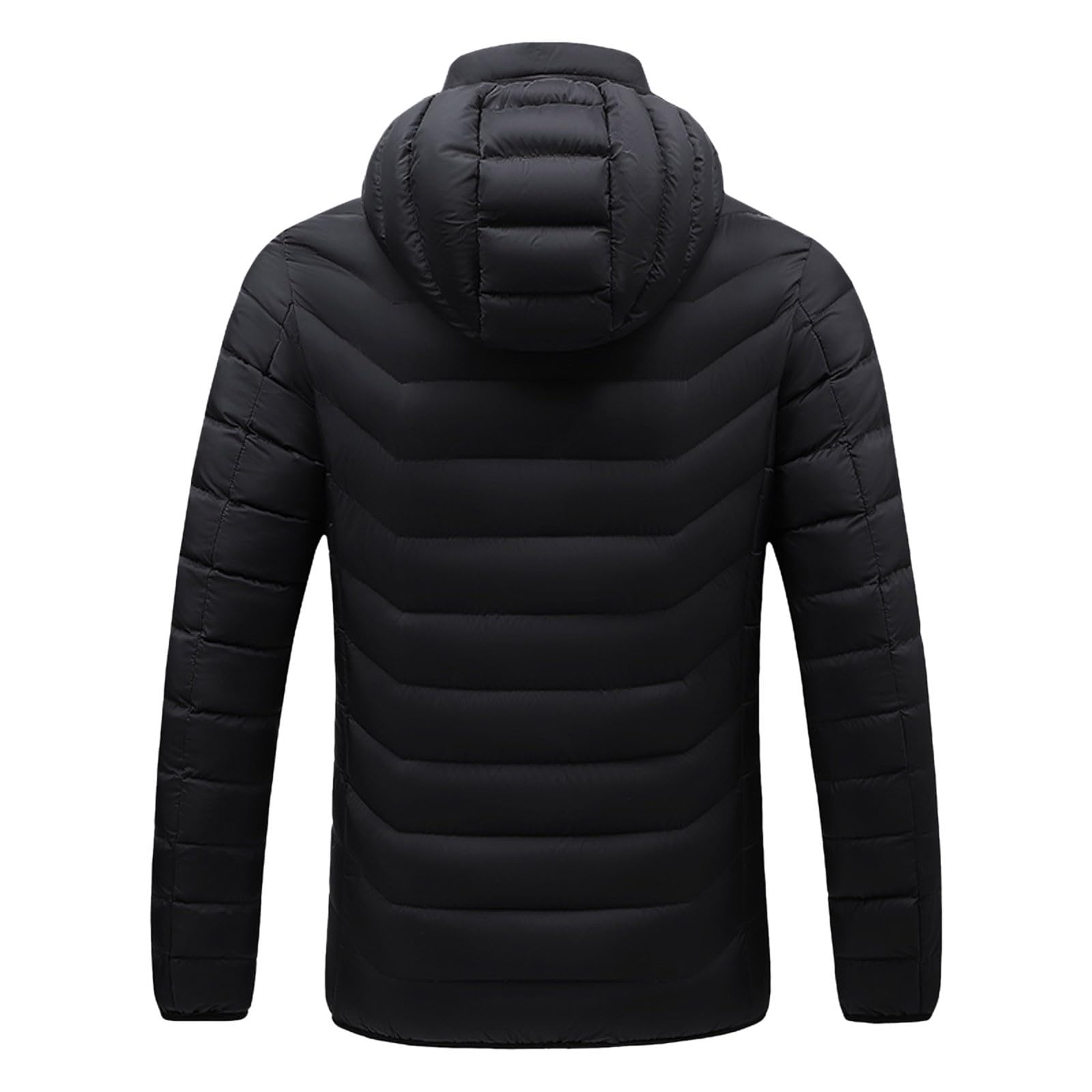Generico Piumino Donna Elegante Curvy, Giacca da Donna Invernale Piumino,Giacche Riscaldate per Donna 9 Zone Riscaldanti Giacca Invernale Calda da Sci All'Aperto