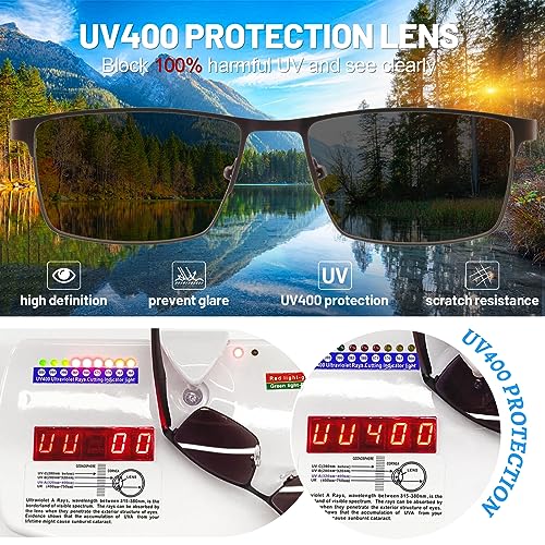 OCCI CHIARI Men’s Reading Sunglasses Retro Style Durable Sun readers 1.0 1.25 1.5 1.75 2.0 2.5 2.75 3.0 3.5 4.0(Brown,175)3