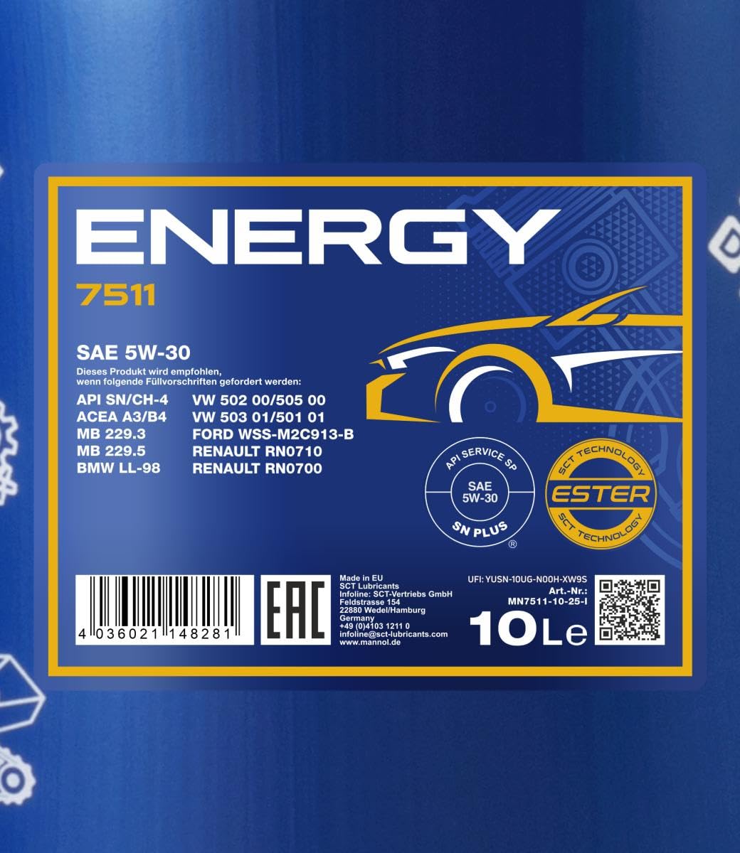10 Liter MANNOL 5W-30
