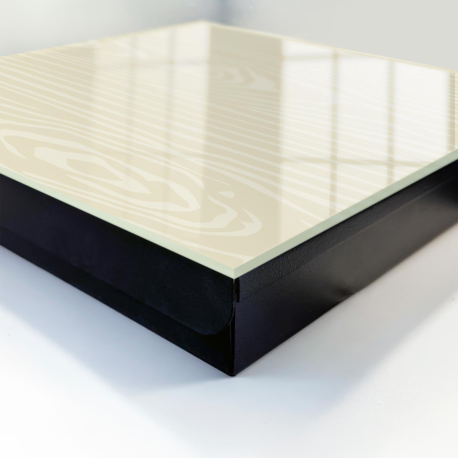 Cassetta portachiavi in vetro 30x30 cm Struttura in legno Porta Destra Nero | Appendiabiti | Bacheca | Vetrinetta | Nicchia | Casellario | Armadio | Gancio | Quadro | Mobiletto | Contenitore | Supporto