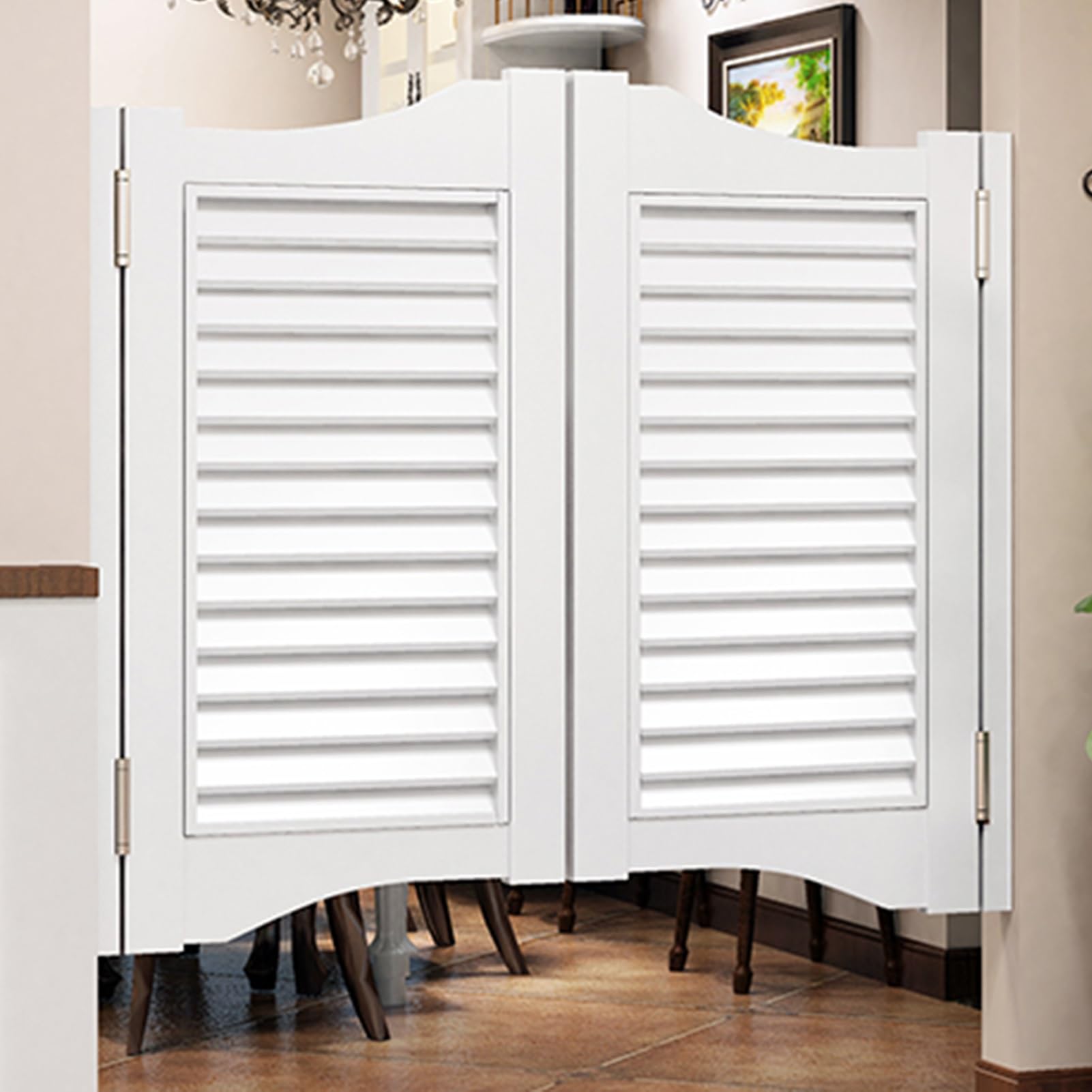 Porte de Bar en Bois pour Cuisine et Salon Battante W75xH90cm YANBI