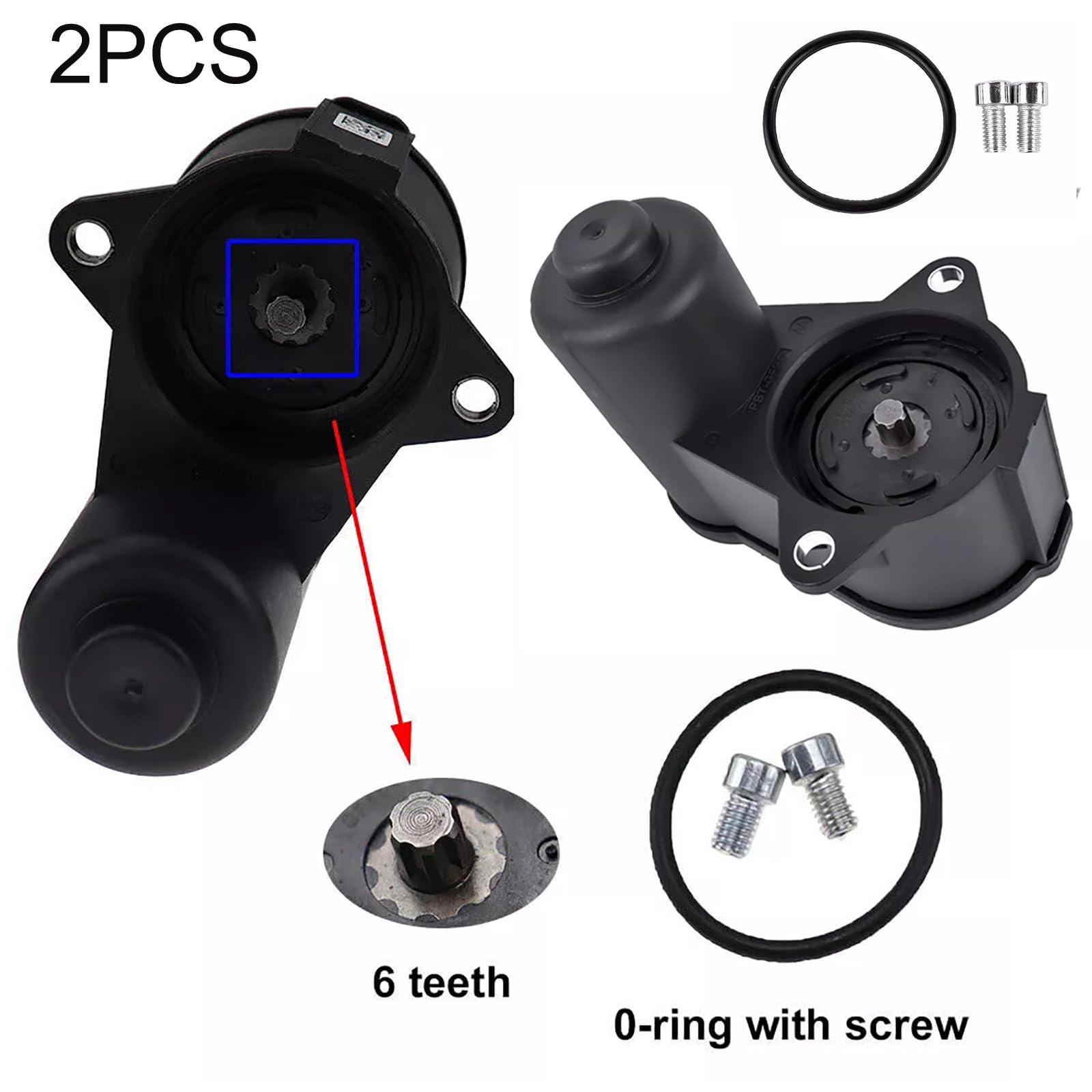 Freno de mano eléctrico de 6 caras/12 caras 6/12 Torx para VW Passat CC 3C2 3C5 Variant Trasero Izquierda Derecha 3C0998281A 3C0998281 3C0998281B (2, 6 Torx (2 unidades)
