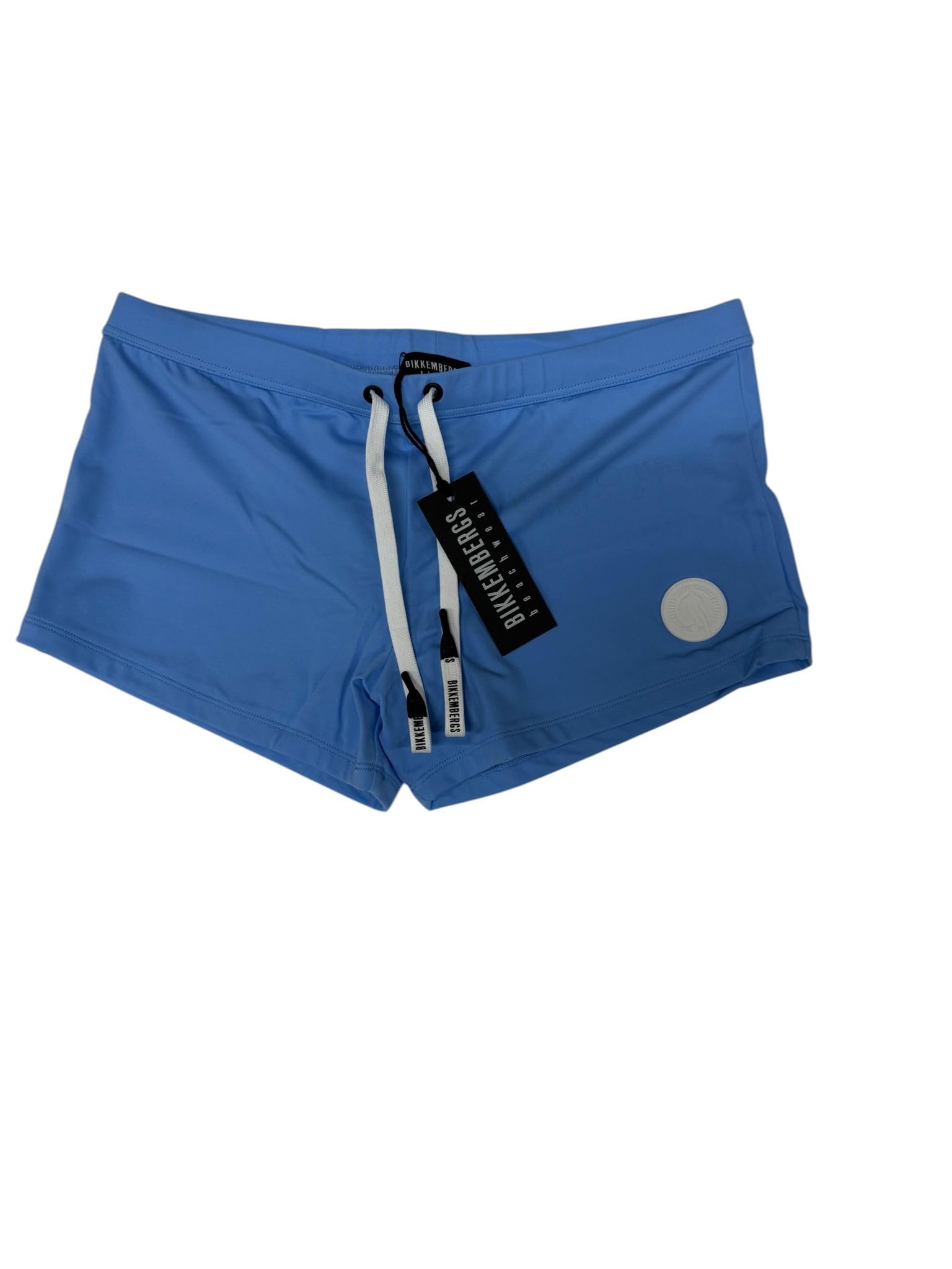 Costume Boxer Uomo Mare, Boxer Uomo Mare, Bikkembergs, (IT, Testo, XL, Regular, Regular, 1, Blue)
