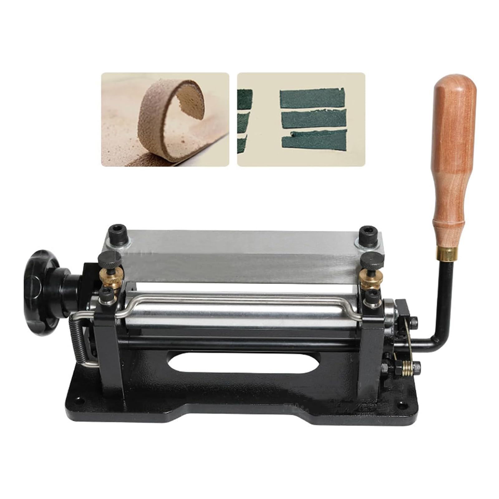 SBCGFY Diy Leather Peeling Tools, Manual Leather Skiver Paring Machine, Max Thinning Width 80Mm, For Vegetable Tanned Leather, Harness Leather