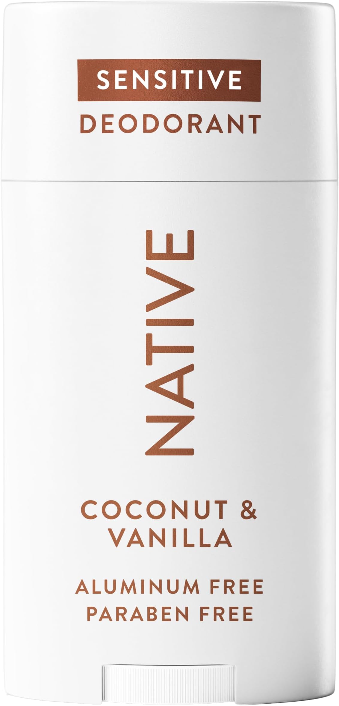 Native Sensitive Deodorant Contains Naturally Derived Ingredients, 72 Hour Odor Control | Deodorant for Women & Men, Aluminum Free with Baking Soda, Coconut Oil and Shea Butter, Coconut & Vanilla