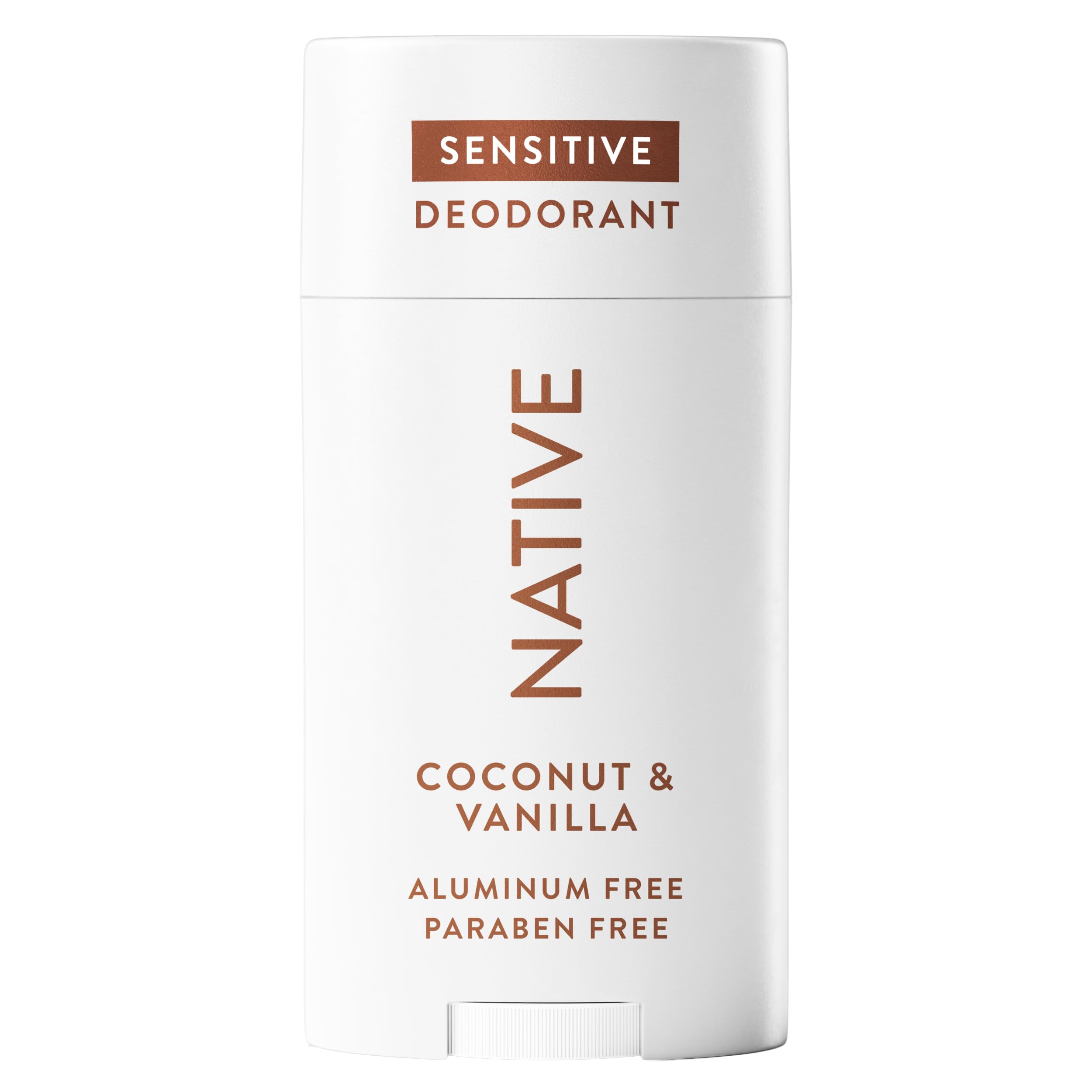 Sensitive Deodorant Contains Naturally Derived Ingredients, 72 Hour Odor Control | Deodorant for Women & Men, Aluminum Free with Baking Soda, Coconut Oil and Shea Butter, Coconut & Vanilla