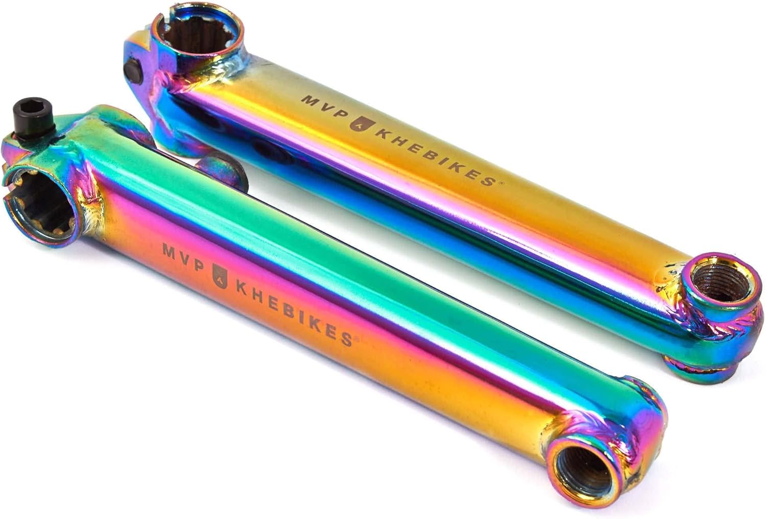 KHEbikes KHE MVP BMX Crank arms 8T Japan CrMo for 19mm axle Jet-Fuel Oil-Slick 170mm