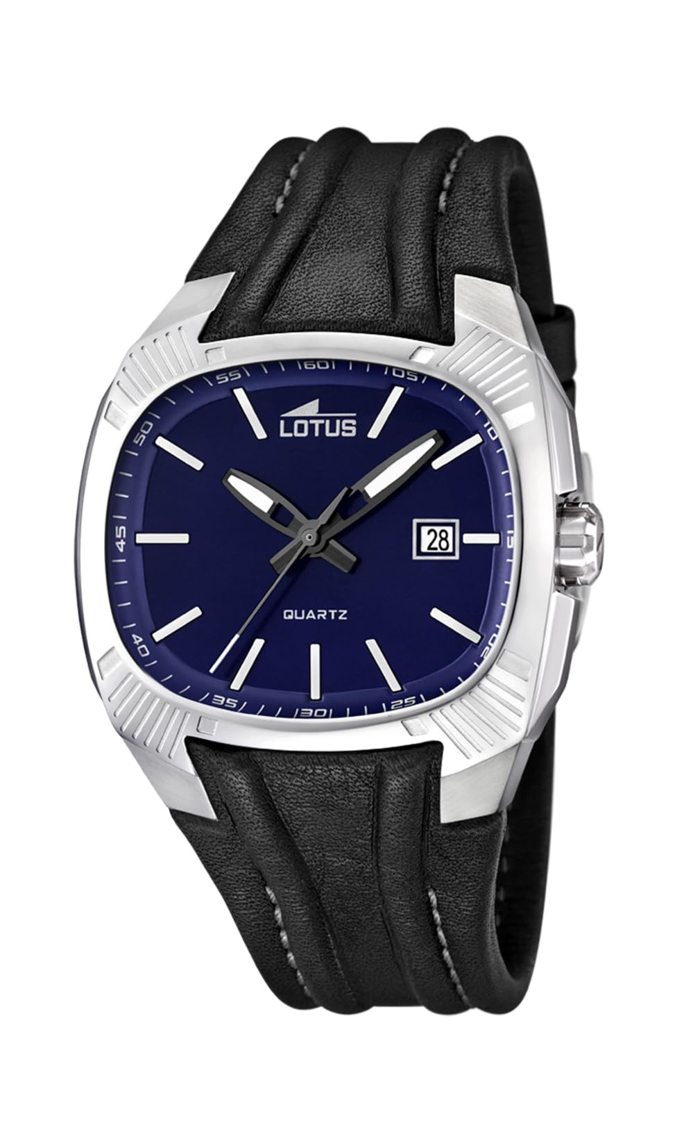 LOTUS Reloj LOTUS Para Hombre 15759/B Outlet Caja de Acero inoxidable 316l Gris plata Correa de Cuero Negro