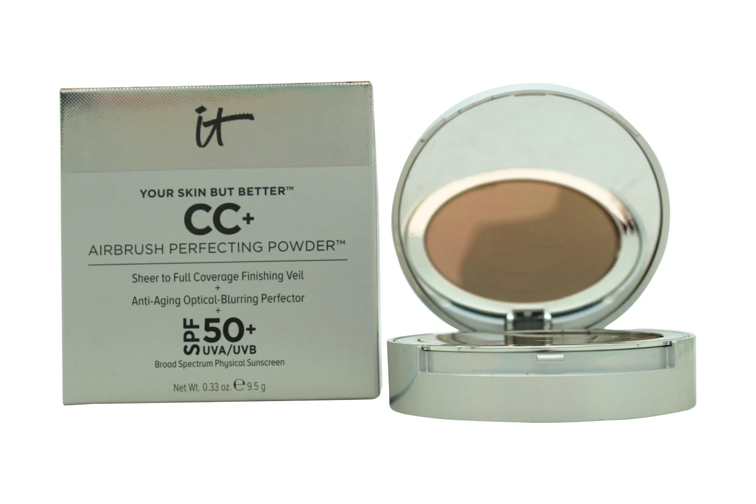 It Cosmetics Your Skin But Better CC+ Airbrush Perfecting Powder SPF 50+ Rich, 1 Count