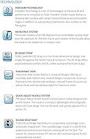 Vista 2 de Tusa M1001 máscara de buceo FREEDOM HD