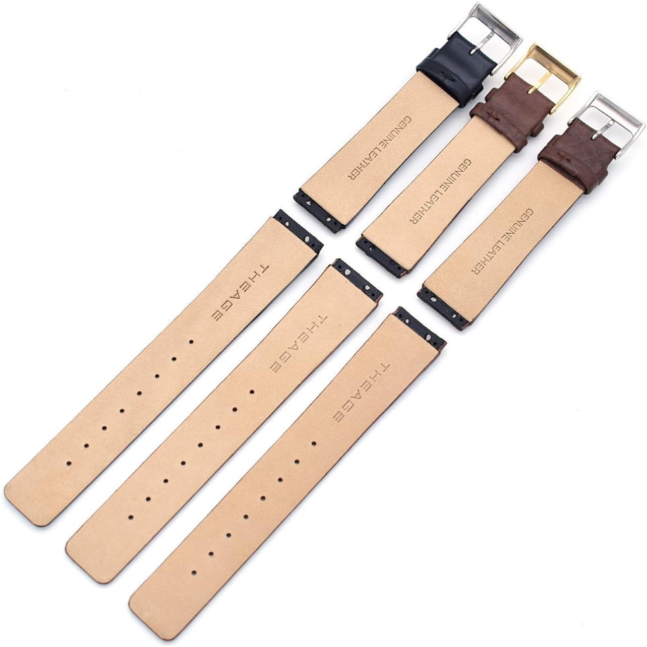 Genuine Leather Watch Strap Replacement for Skagen - 433LGL1, 433LSL1, 433LSLC (brown-1)